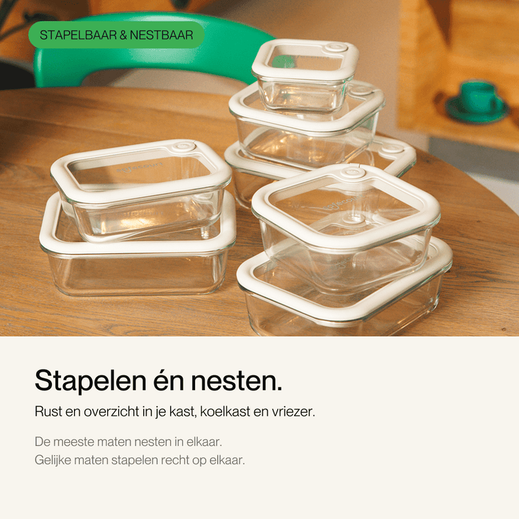 Foodstorage Boxes - 8-delig - Safecourt Kitchen