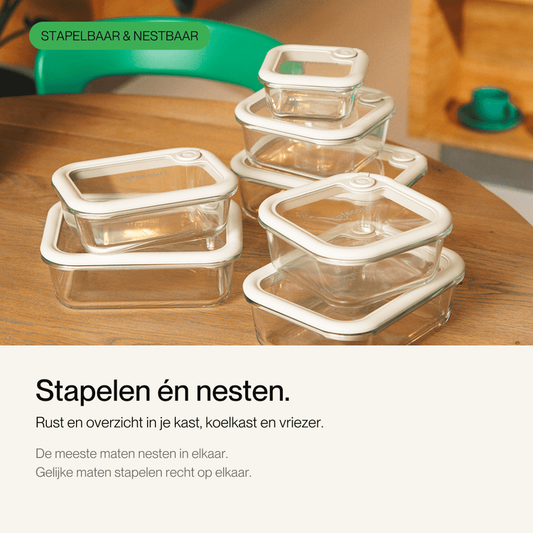 Foodstorage boxes - meal prep - 8-delig - Safecourt Kitchen