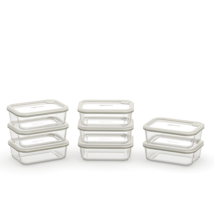 Foodstorage boxes - meal prep - 8-delig - Safecourt Kitchen