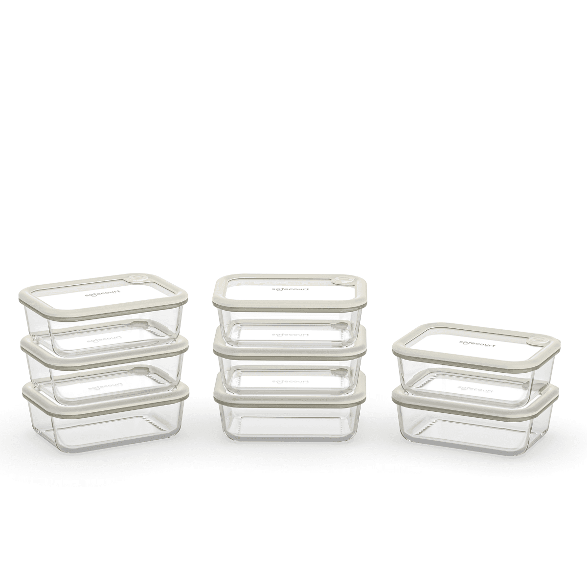 Foodstorage boxes - meal prep - 8 stuks - Safecourt Kitchen