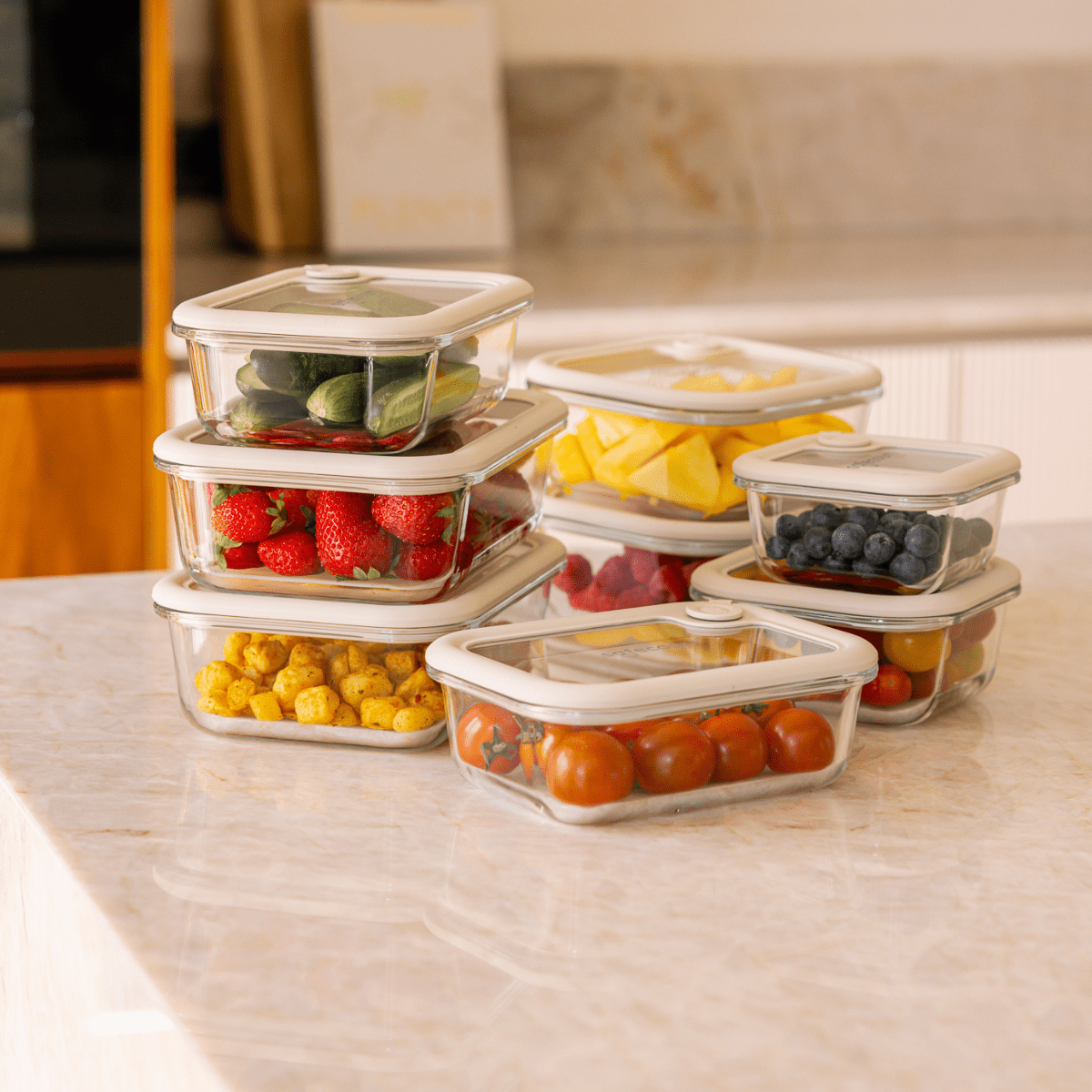 Foodstorage Boxes medium set - Safecourt Kitchen