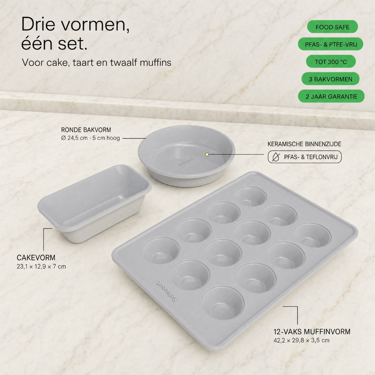 Fun Baking Set - 3-delig - Safecourt Kitchen