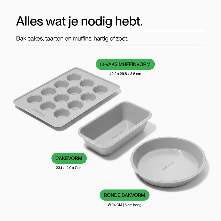 Fun Baking Set - 3-delig - Safecourt Kitchen