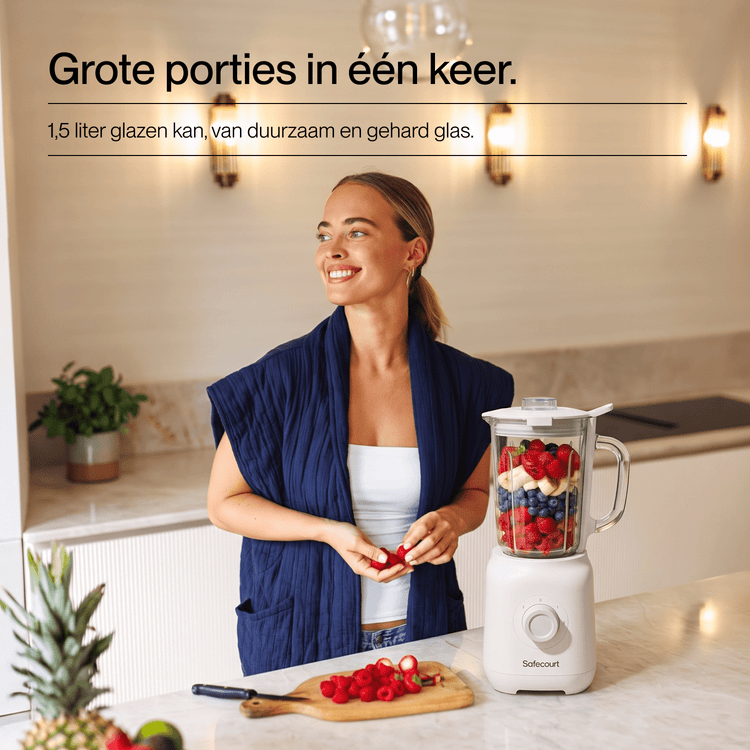 Glass Blender - Beige - Safecourt Kitchen