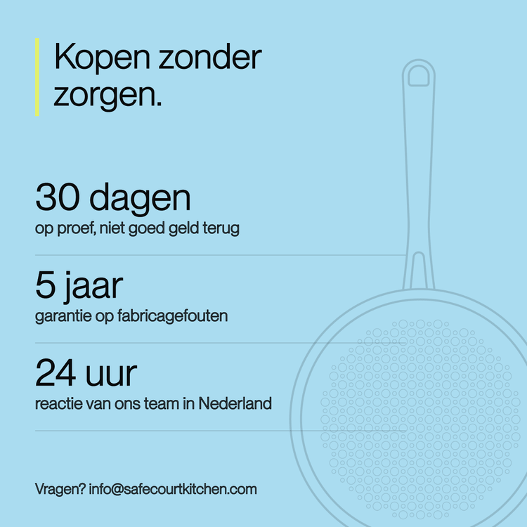 Hybride koekenpan 24 cm - Safecourt Kitchen