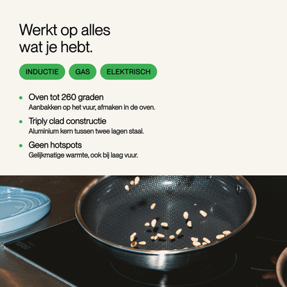 Hybride koekenpan 24 cm - Safecourt Kitchen