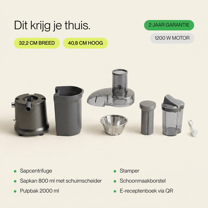 Juicer orginal zwart - Safecourt Kitchen