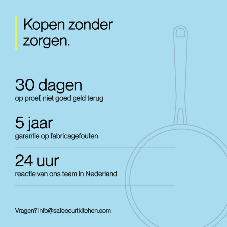 Koekenpannen 20 | 24 | 28 cm - Safecourt Kitchen
