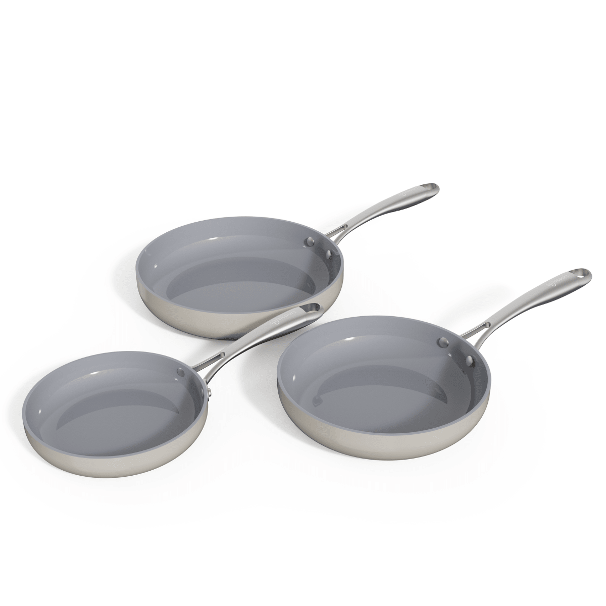 Koekenpannen 20 | 24 | 28cm | 3 stuks - Safecourt Kitchen