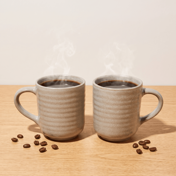 Koffiekopjes Set - 2x 230 ml - Safecourt Kitchen