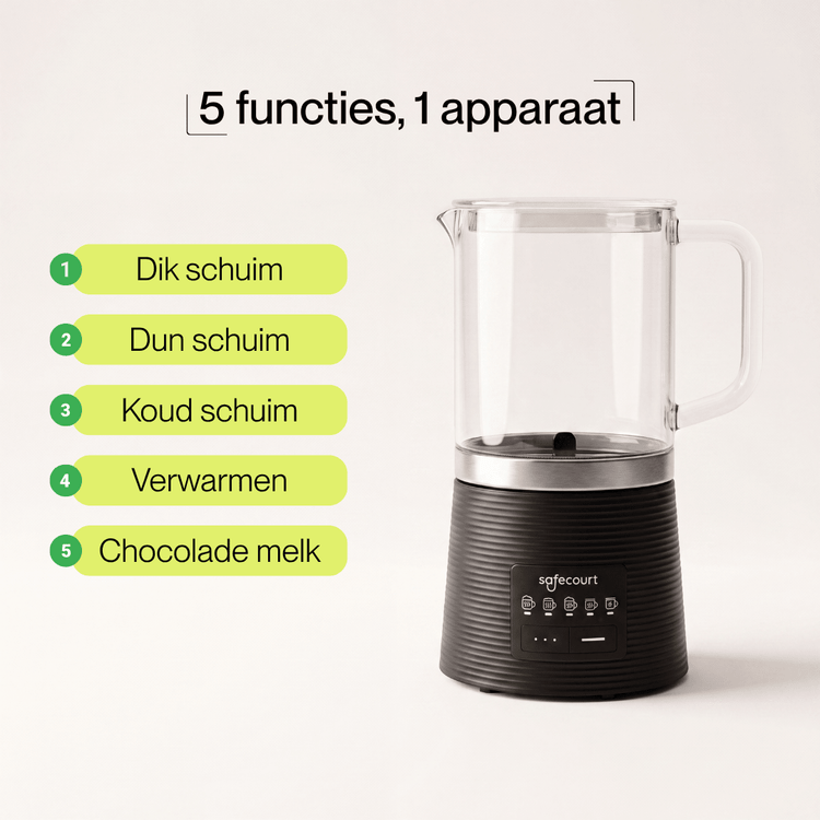 Melkopschuimer Crystal - Safecourt Kitchen