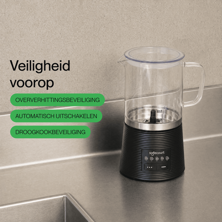 Melkopschuimer Crystal - Safecourt Kitchen