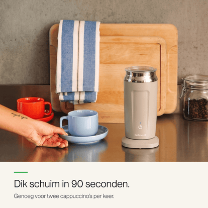 Melkopschuimer Original beige - Safecourt Kitchen