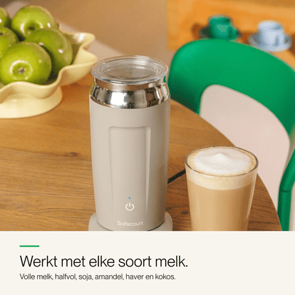 Melkopschuimer Original beige - Safecourt Kitchen