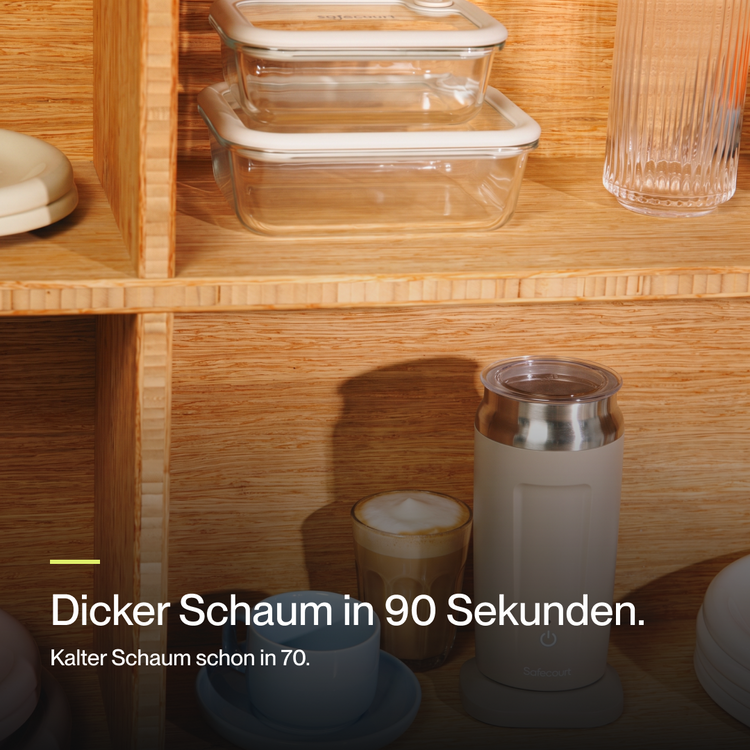 Melkopschuimer Original beige – Bild 2