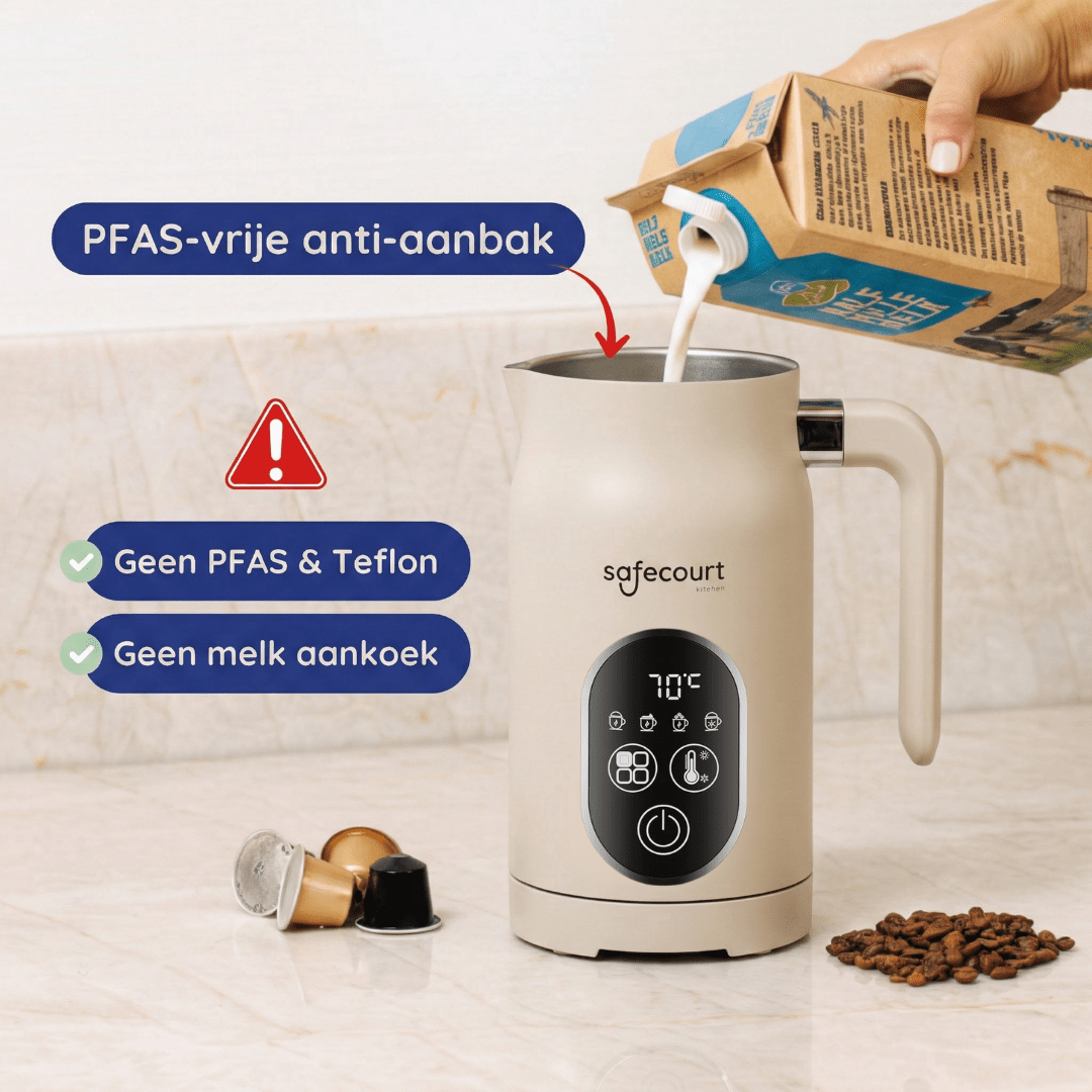 Melkopschuimer Plus - Beige - Safecourt Kitchen