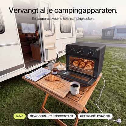 Poweroven | 6-in-1 air fry oven - Safecourt Kitchen