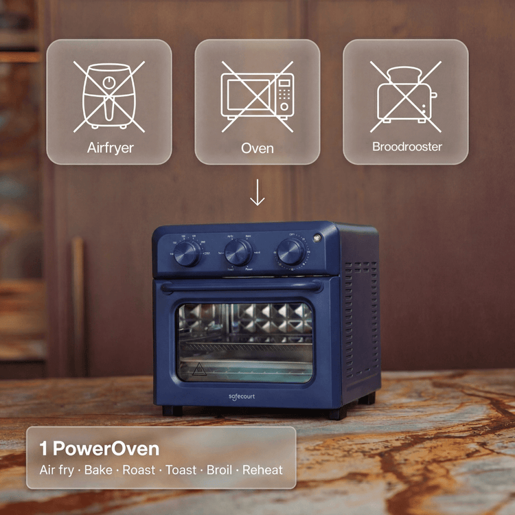 Poweroven | 6 - in - 1 air fry oven - Safecourt Kitchen