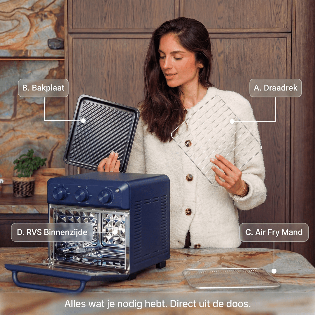 Poweroven | 6 - in - 1 air fry oven - Safecourt Kitchen