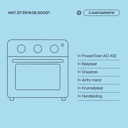 Poweroven | 6-in-1 air fry oven - Safecourt Kitchen