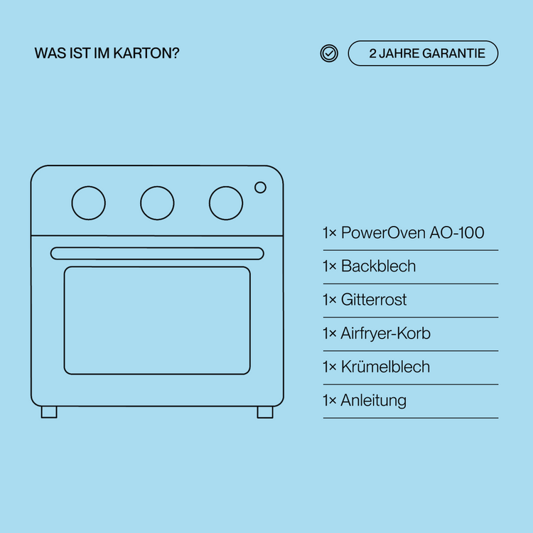 Poweroven | 6-in-1 air fry oven – Bild 8
