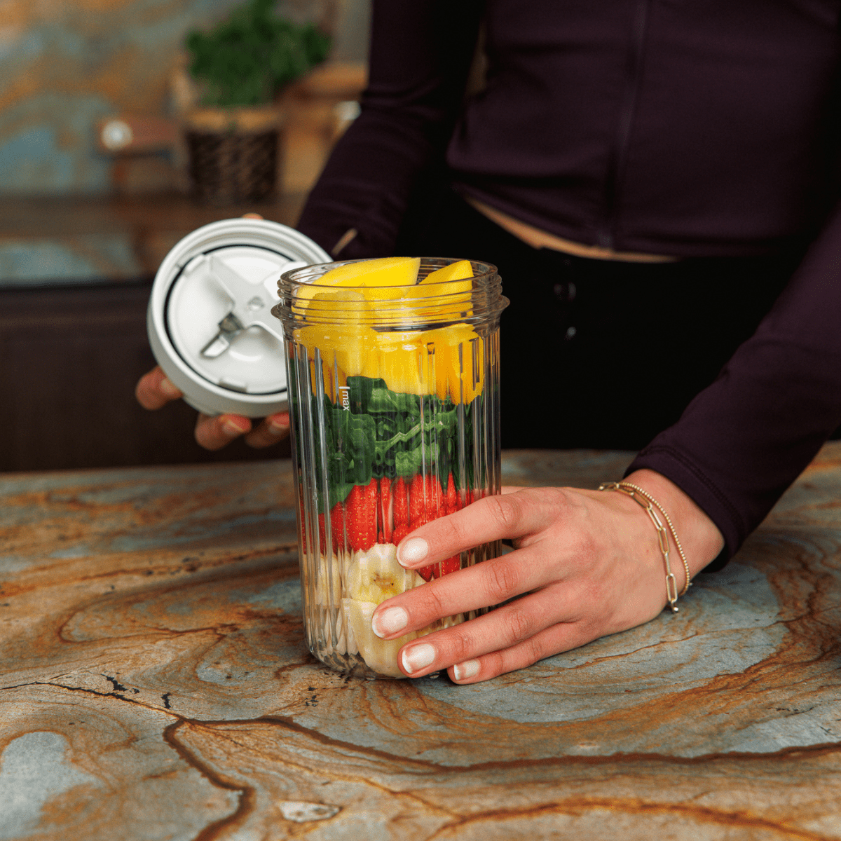 PureBlend Blender - 800 - Beige - Safecourt Kitchen