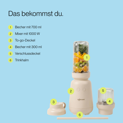 PureBlend Blender - Beige – Bild 4