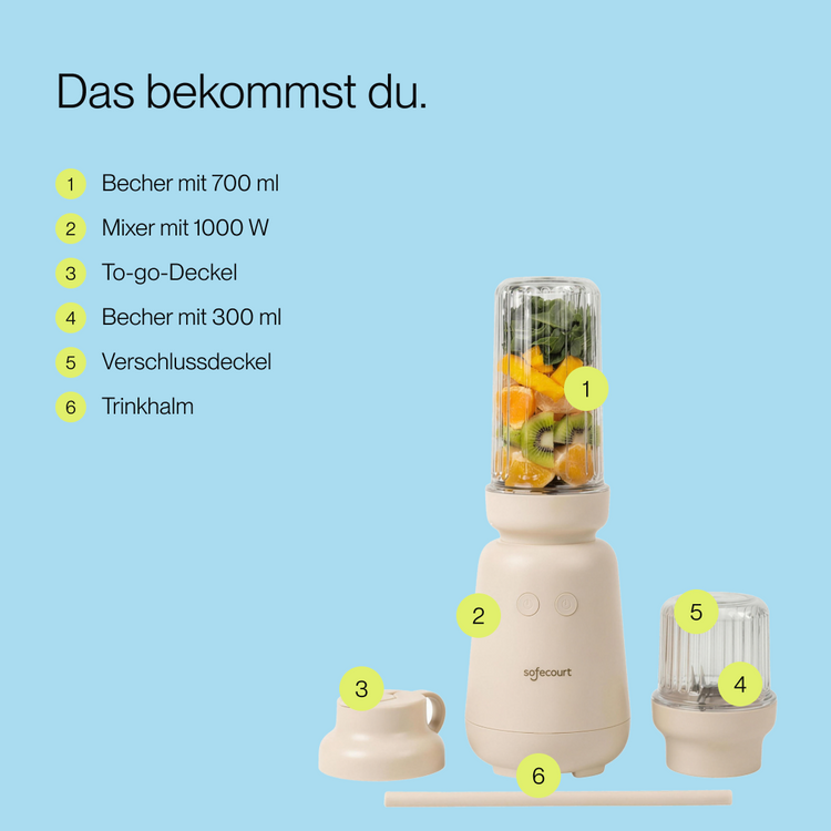 PureBlend Blender - Beige – Bild 4