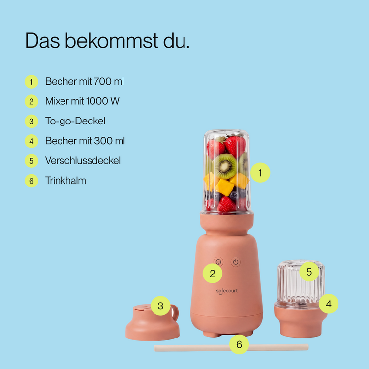 PureBlend Blender - Roze – Bild 4