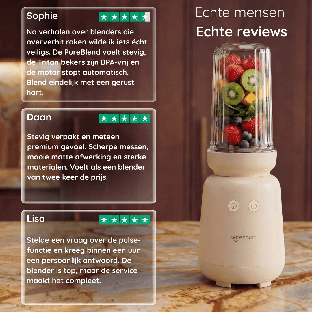 PureBlend Blender - Beige - Safecourt Kitchen