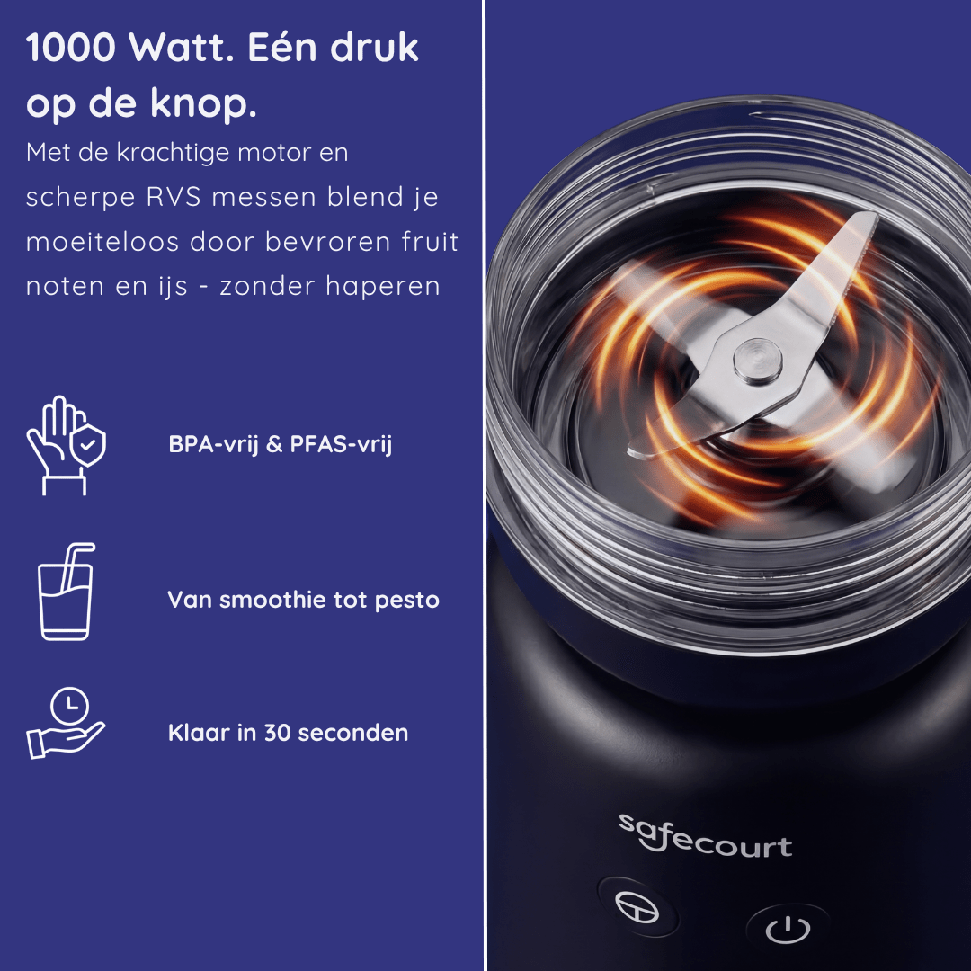 PureBlend Blender - Black - Safecourt Kitchen