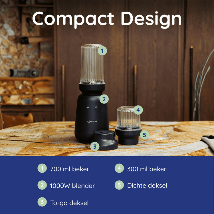 PureBlend Blender - Black - Safecourt Kitchen