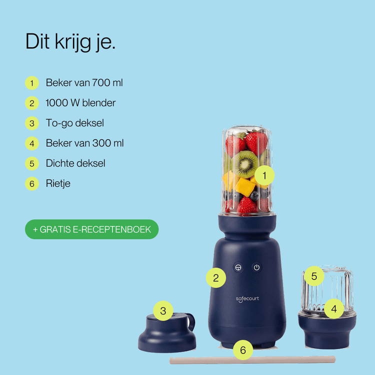 PureBlend Blender - Blue - Safecourt Kitchen