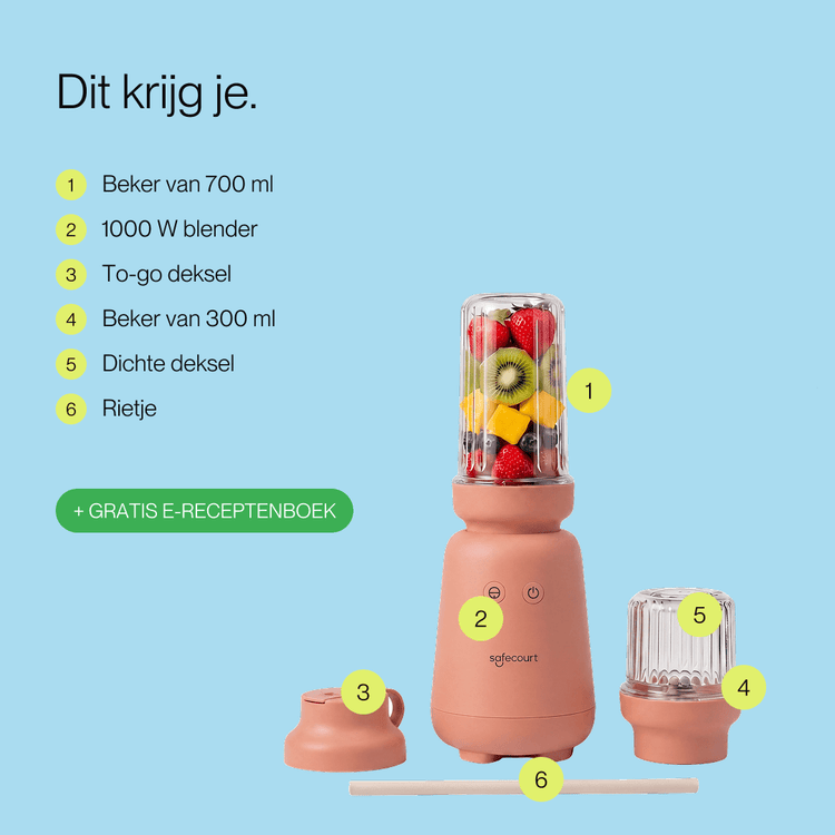 PureBlend Blender - Roze - Safecourt Kitchen