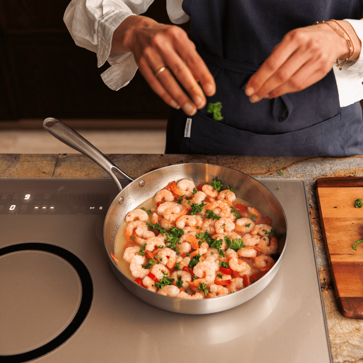 RVS koekenpan 20 | 24 | 28 cm - Safecourt Kitchen