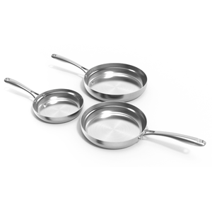 RVS koekenpan 20 | 24 | 28 cm - Safecourt Kitchen