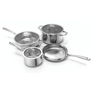 RVS pannenset (7 - delig) - Safecourt Kitchen