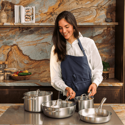 RVS pannenset (7 - delig) - Safecourt Kitchen