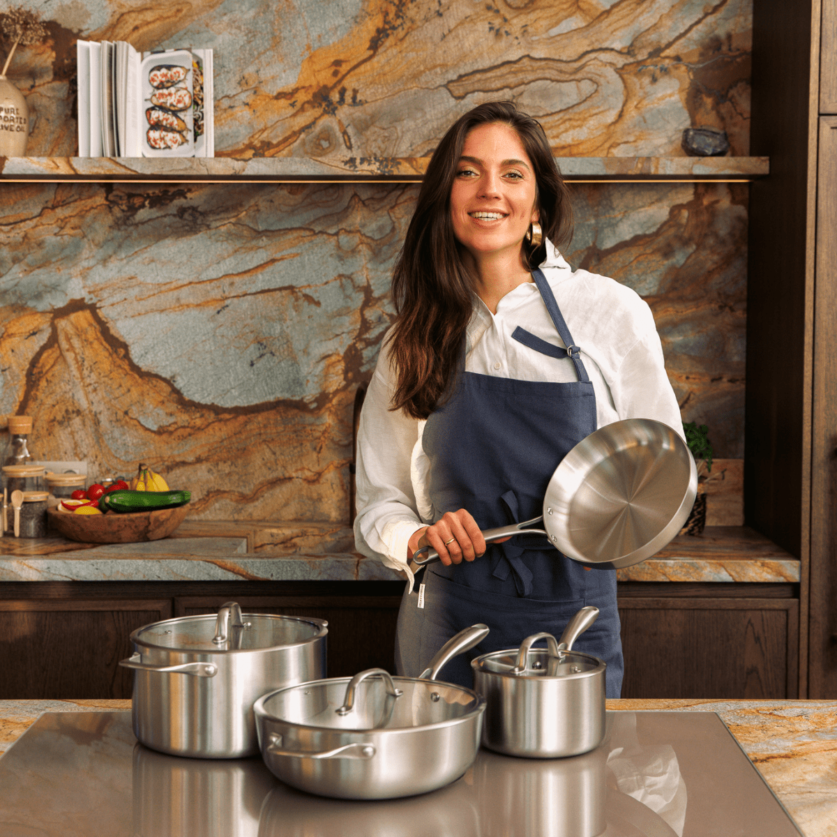 RVS pannenset (7 - delig) - Safecourt Kitchen