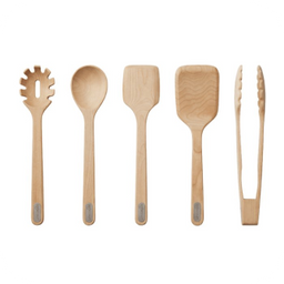 5-piece wooden spatula set