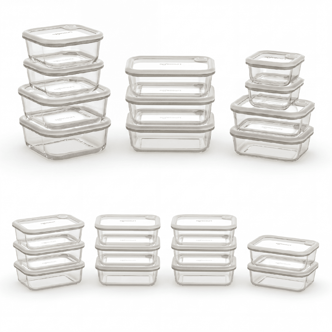 Safecourt 19 - delige Foodstorage Bundel | Mealprep + 11 - delige Set - Safecourt Kitchen