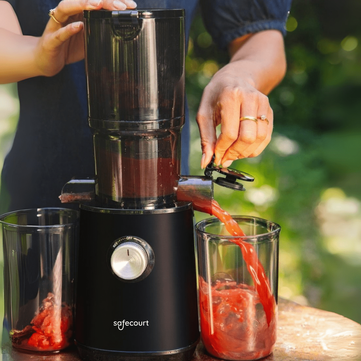 Slowjuicer ColdPress Pure Pro - zwart - Safecourt Kitchen