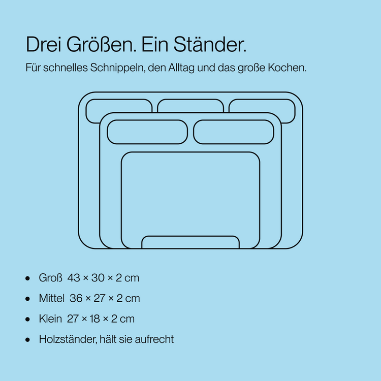 Snijplanken set 100% FSC berkenhout | 3 delig – Bild 5